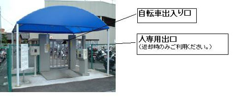 （写真）駐車場出入り口