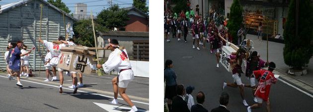 （写真）町内練り歩き