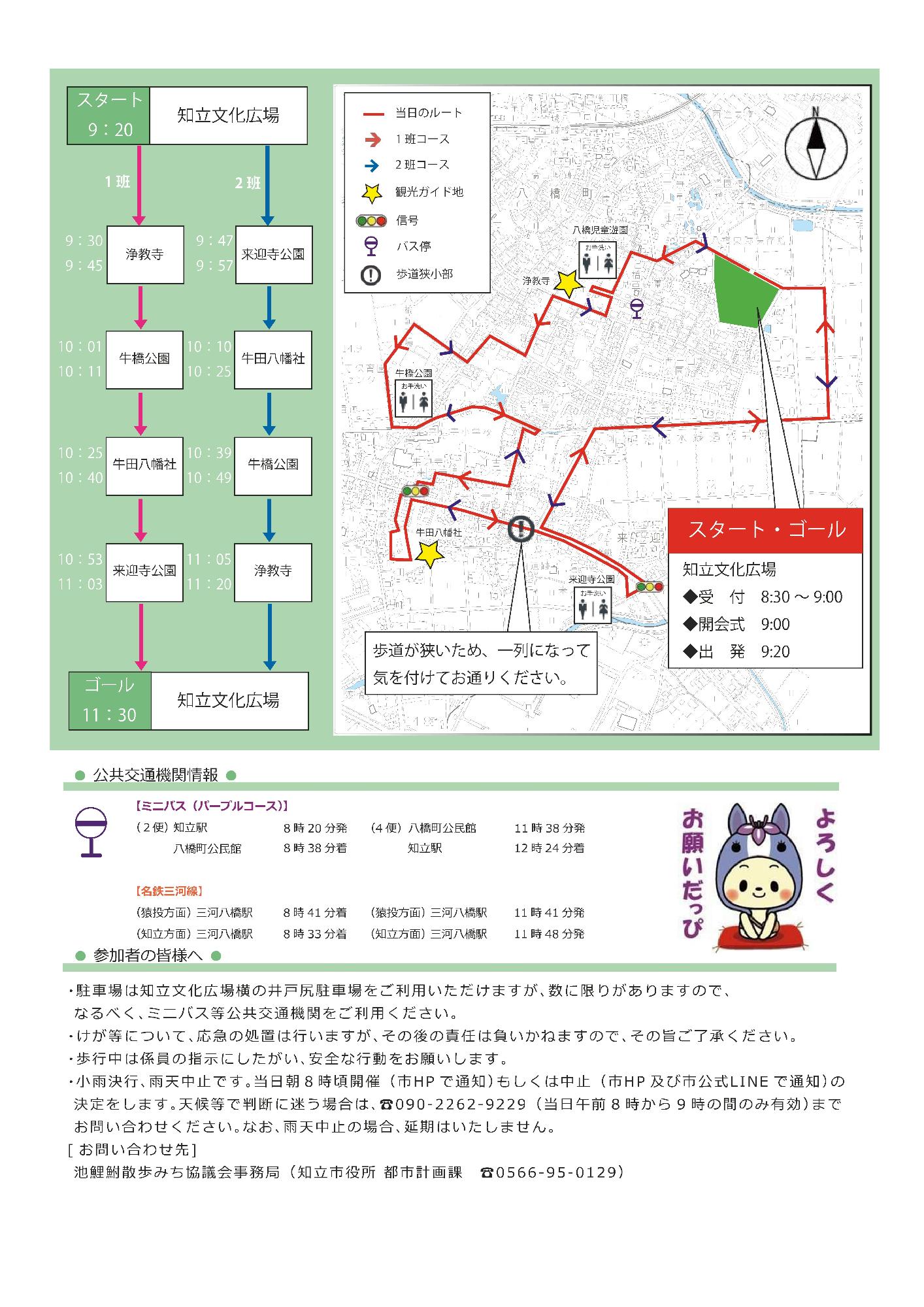 第17回わくわくウォーキングチラシ裏