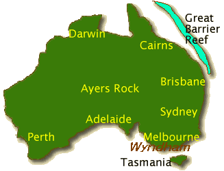 （地図）オーストラリア地図