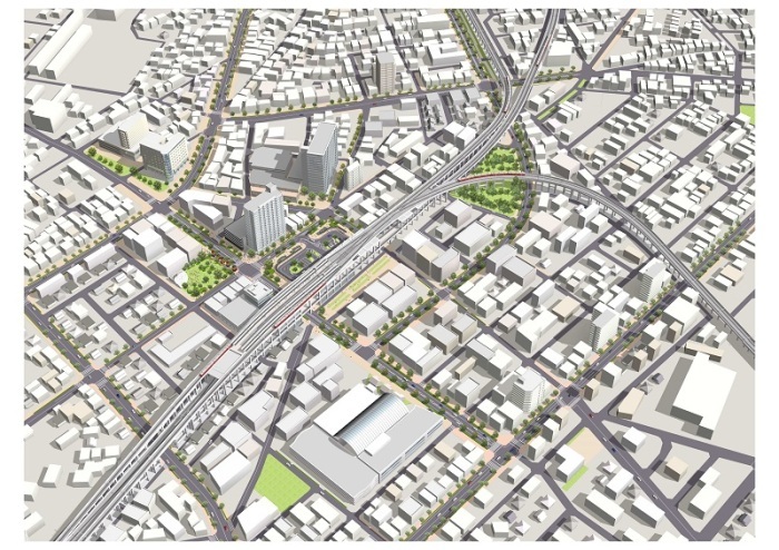 知立駅周辺整備完成イメージパース