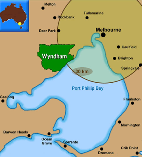 （地図）ウインダム市地図