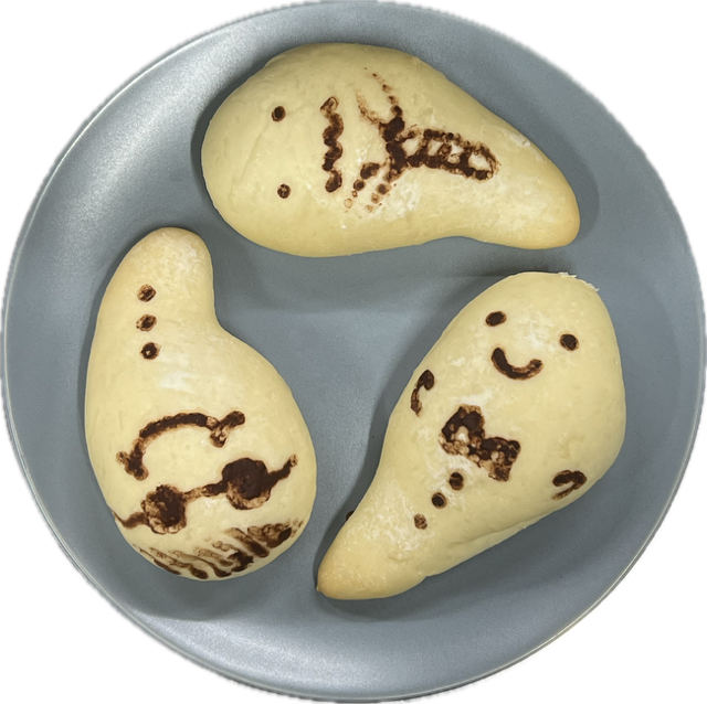 ハロウィンのおばけパン